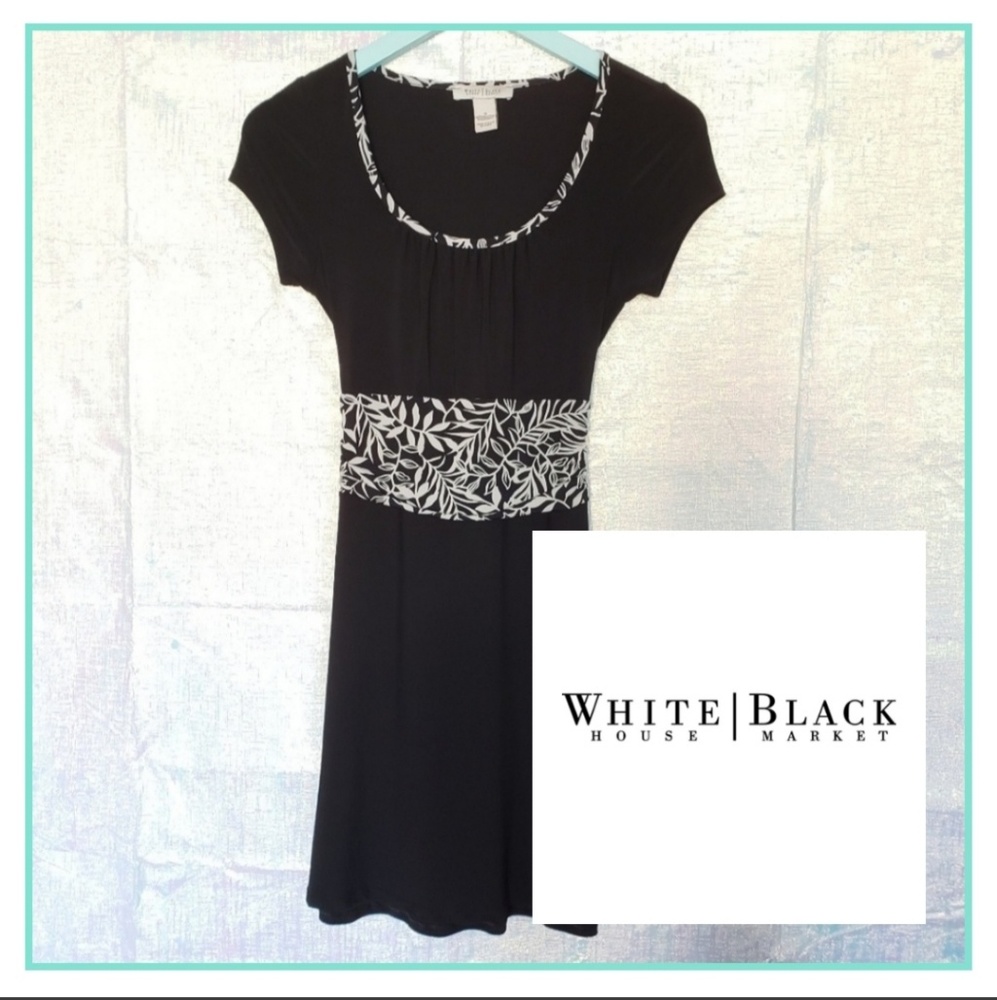 White House Black Market Short Sleeve Party Dress